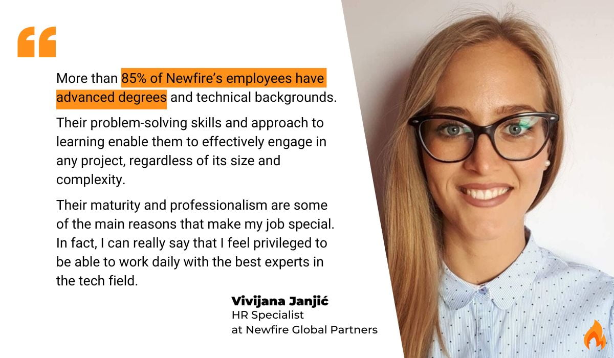 HR specialist quote about talent at newfire global partners